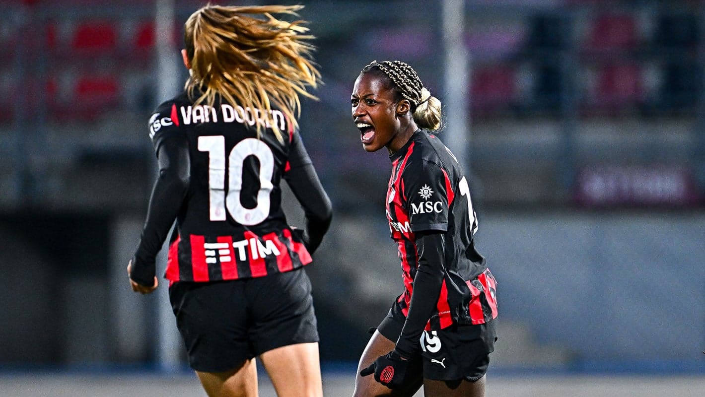 Evelyn Ijeh (destra) celebrates a goal during Serie A Women 2025/26.