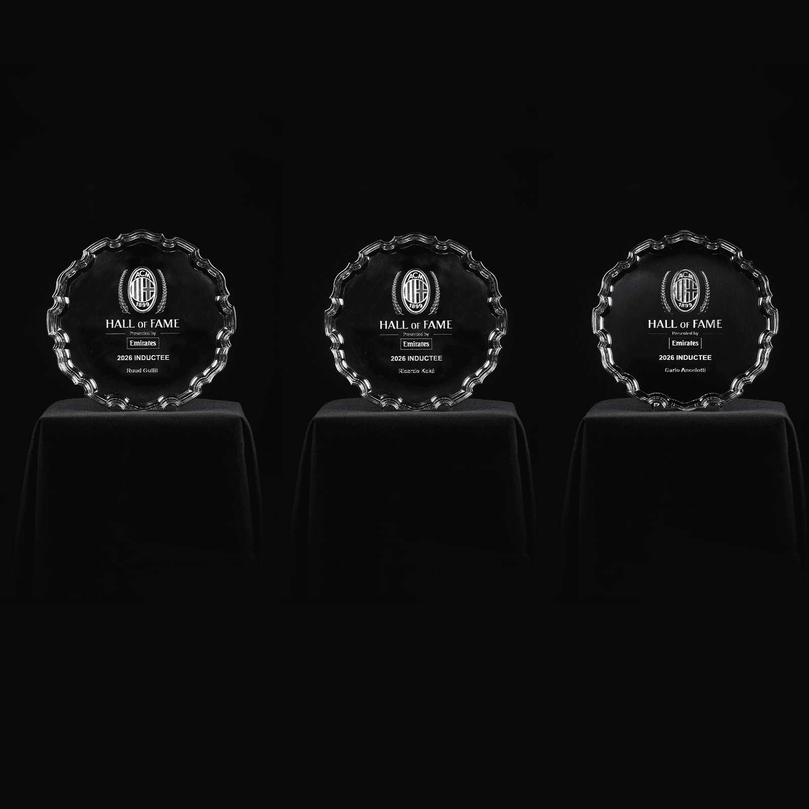 HALL OF FAME PRESENTED BY EMIRATES: ANCELOTTI, GULLIT E KAKÁ VOTATI MIGLIORI CENTROCAMPISTI