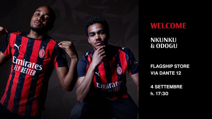 NKUNKU E ODOGU INCONTRANO I TIFOSI AL FLAGSHIP STORE DI VIA DANTE