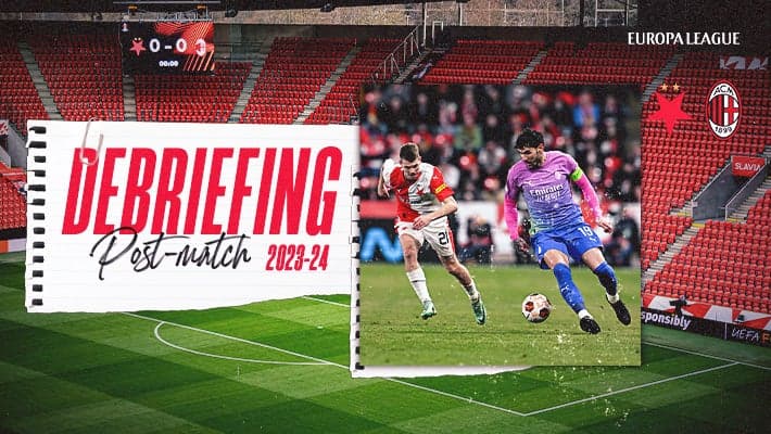 SLAVIA PRAGA-MILAN: IL DEBRIEFING