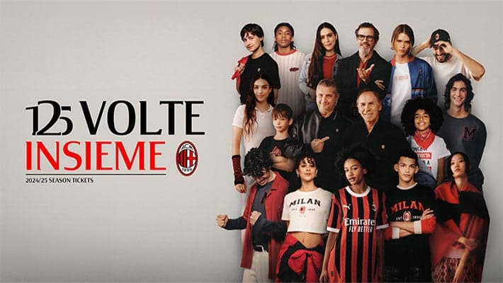 "125 VOLTE INSIEME": AC MILAN SEASON TICKETS 2024/25