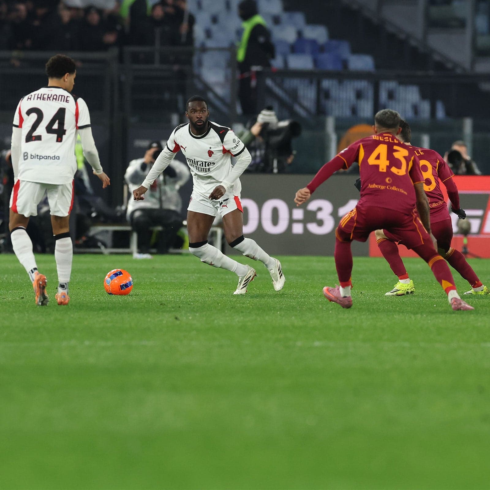 ROMA-MILAN: TUTTI I NUMERI DELLA GARA