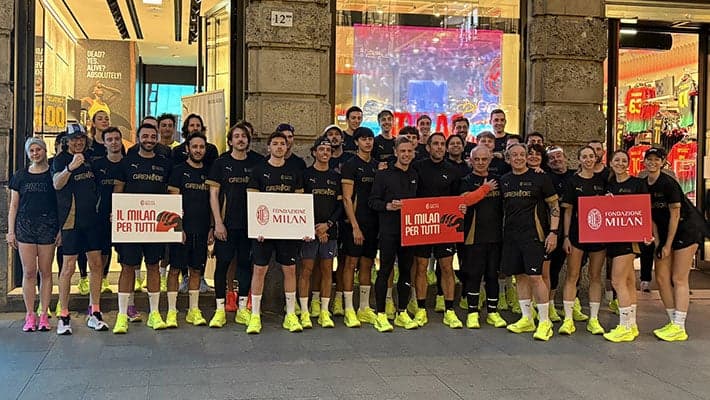 FONDAZIONE MILAN AI BLOCCHI DI PARTENZA DELLA MILANO MARATHON 2025