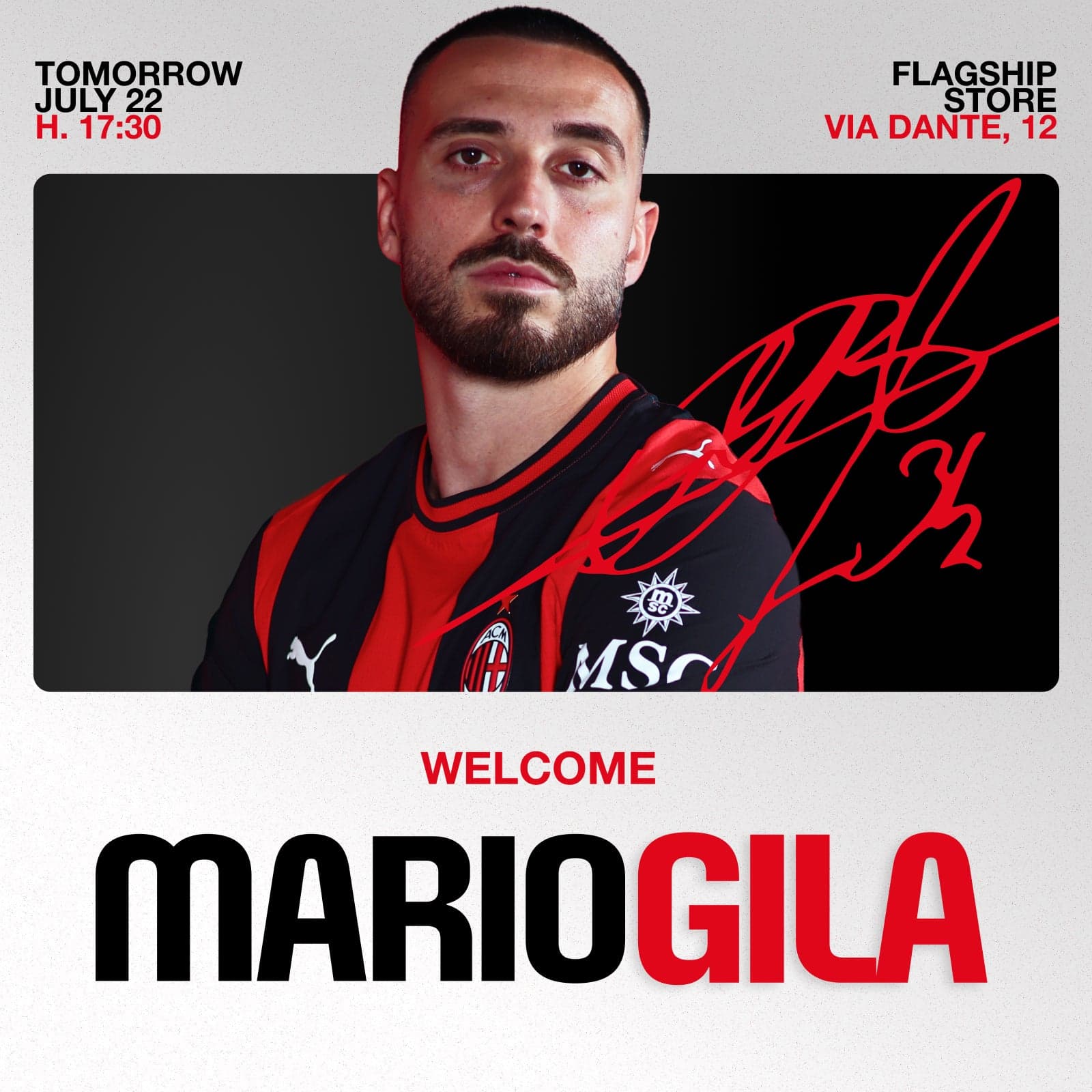 GILA TO MEET FANS AT THE FLAGSHIP STORE