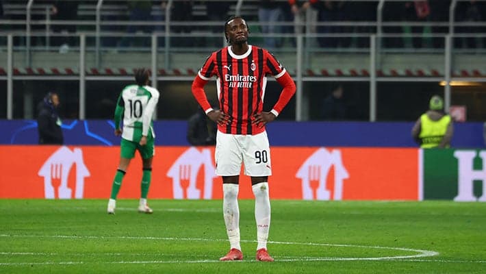 MILAN FUORI DALLA CHAMPIONS: 1-1 A SAN SIRO