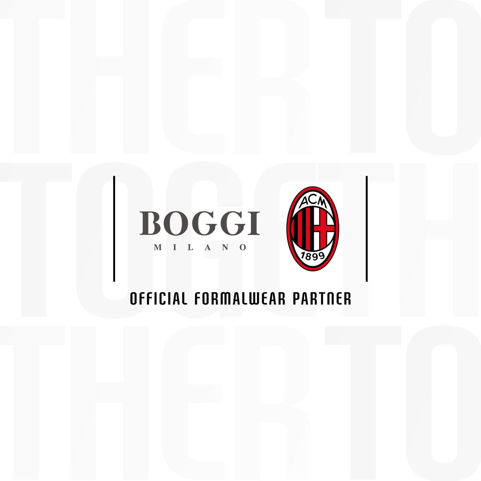 BOGGI MILANO BECOMES AC MILAN'S OFFICIAL FORMALWEAR PARTNER