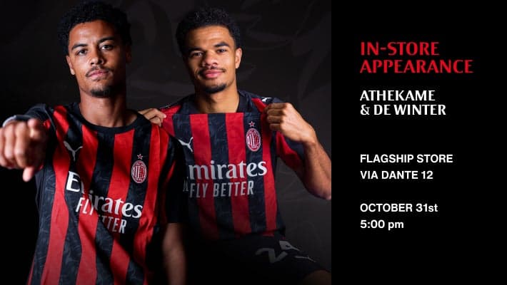 ATHEKAME AND DE WINTER TO MEET FANS AT THE FLAGSHIP STORE ON VIA DANTE