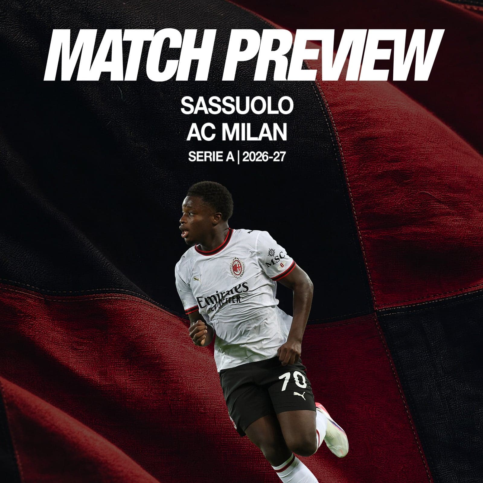 SASSUOLO-MILAN: MATCH PREVIEW