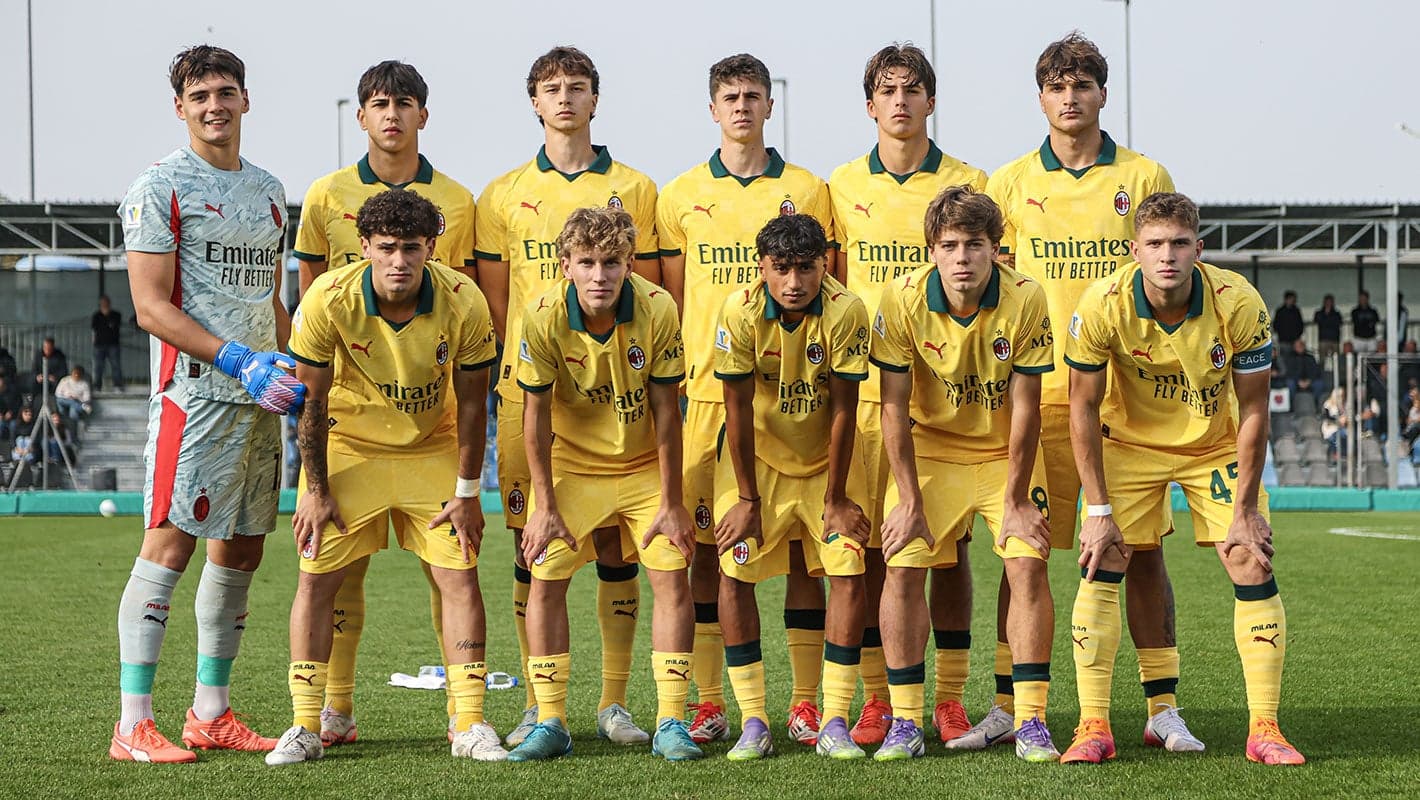 La squadra del Milan Primavera